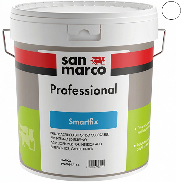 SAN Marco SMARTFIX Bianco LT 4 Primer Acrilico Interni/ESTERNI - SAN MARCO